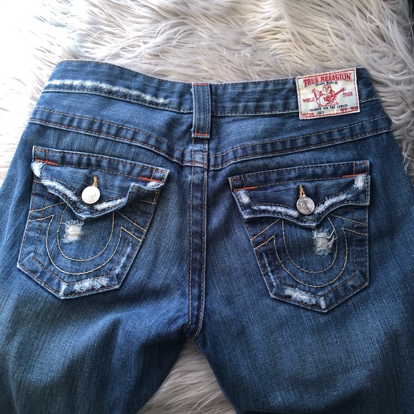 True Religion Bootcut Size 26 Distress - Picture 2 of 5